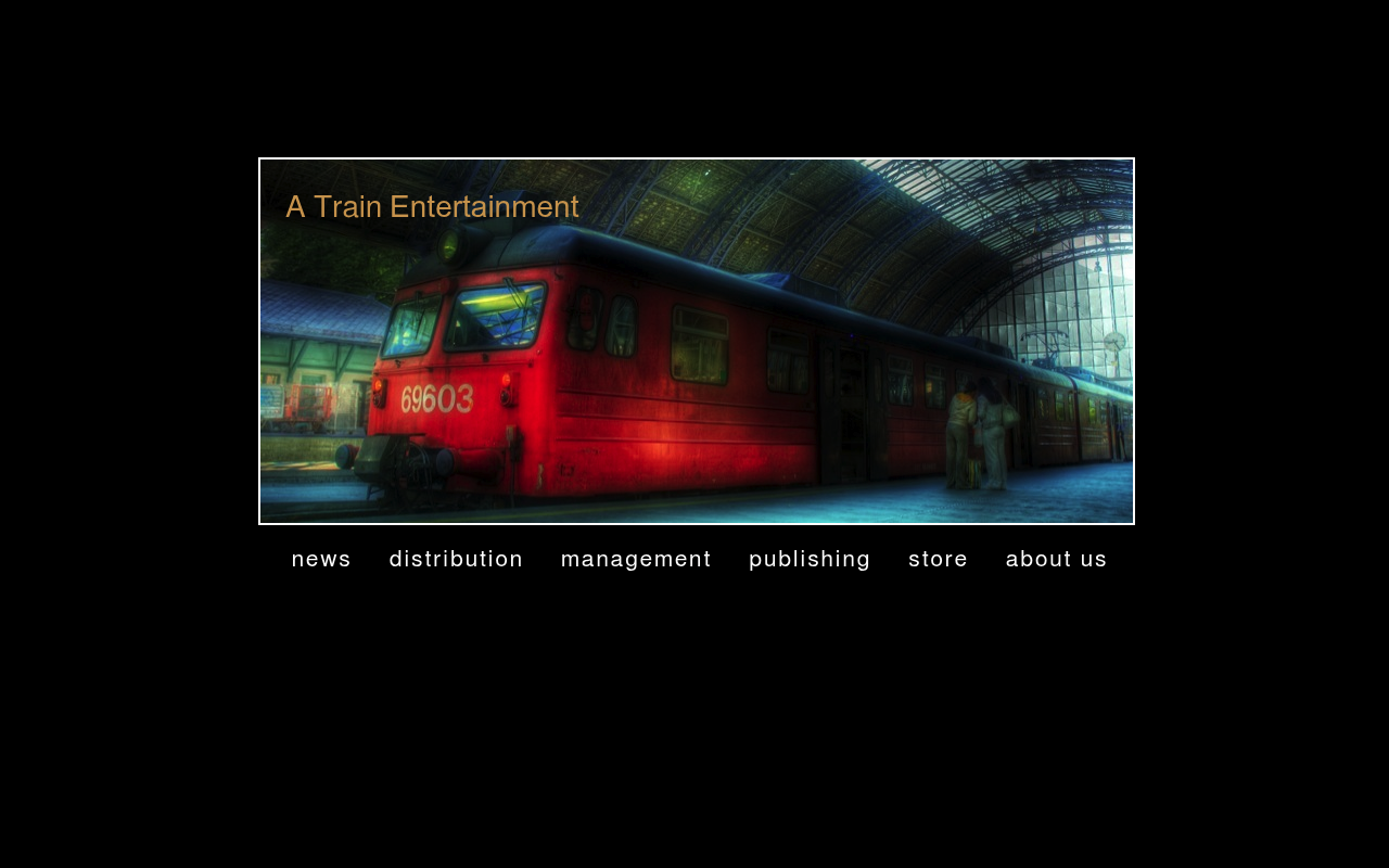 A train Entertainment homepage