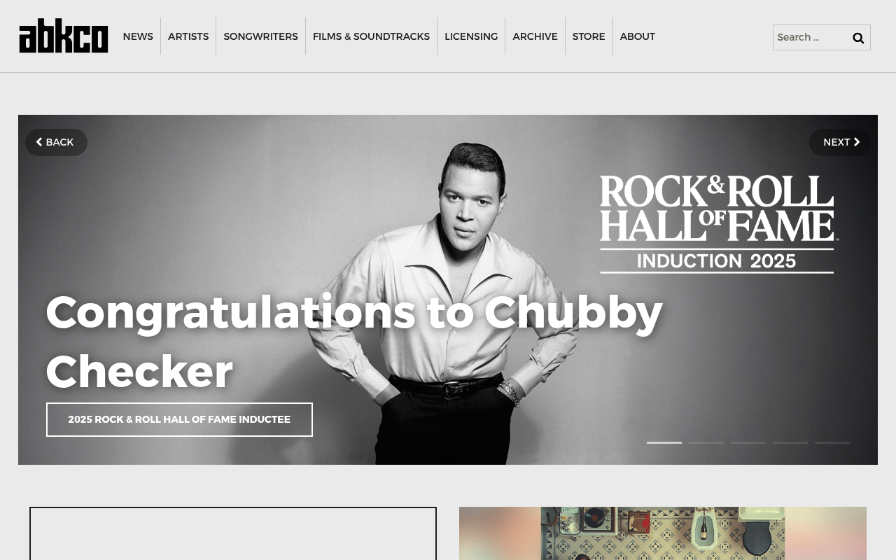 ABKCO homepage