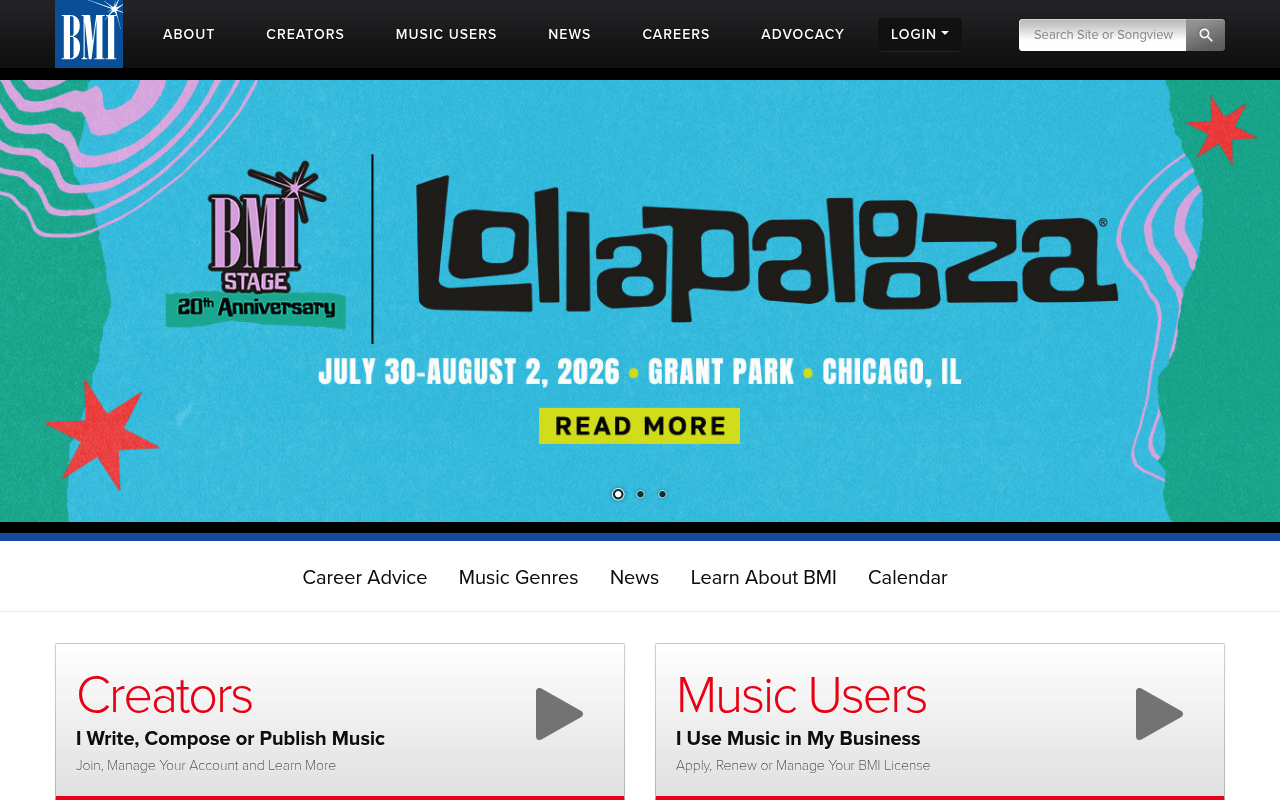 BMI homepage