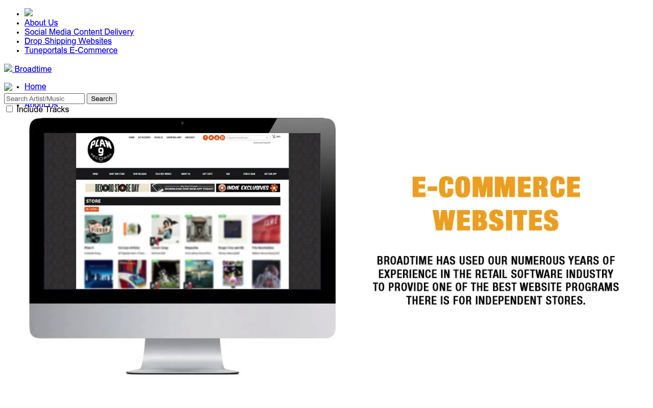 Broadtime homepage