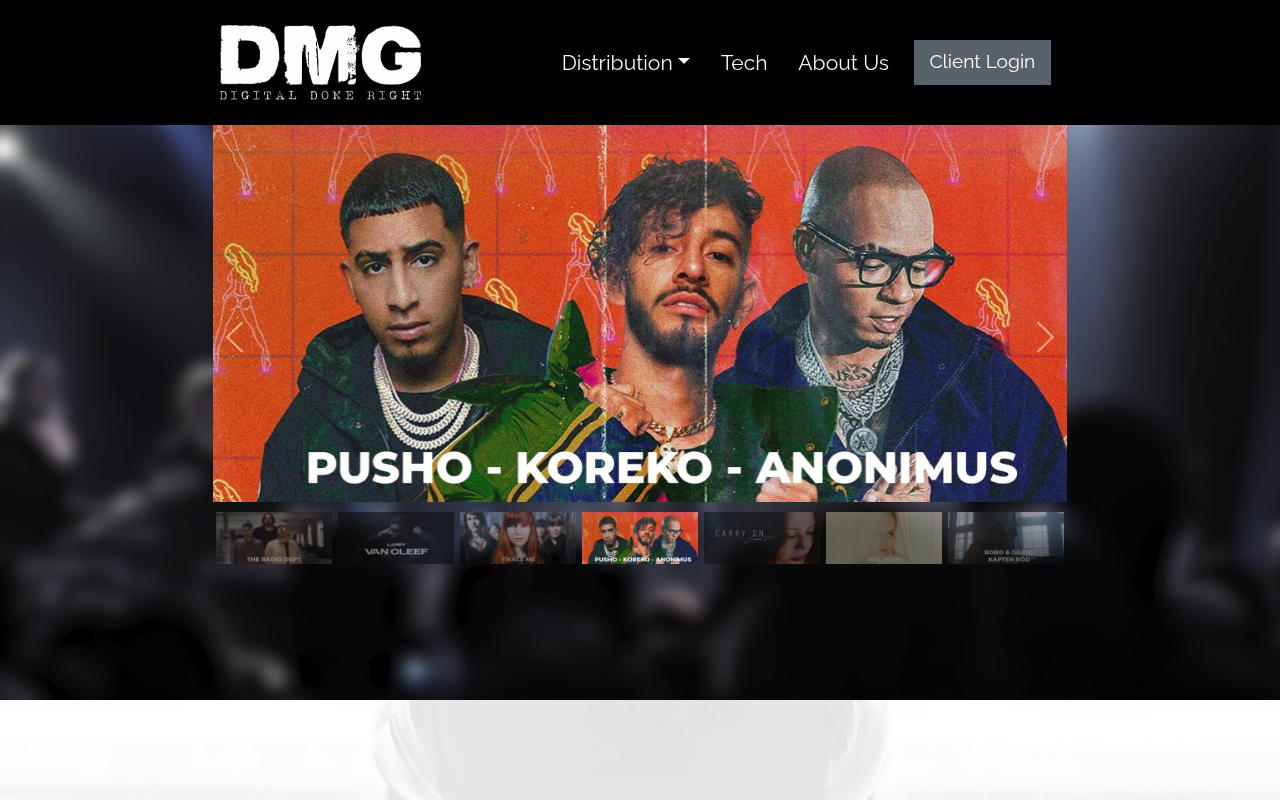 Danmark Music Group homepage
