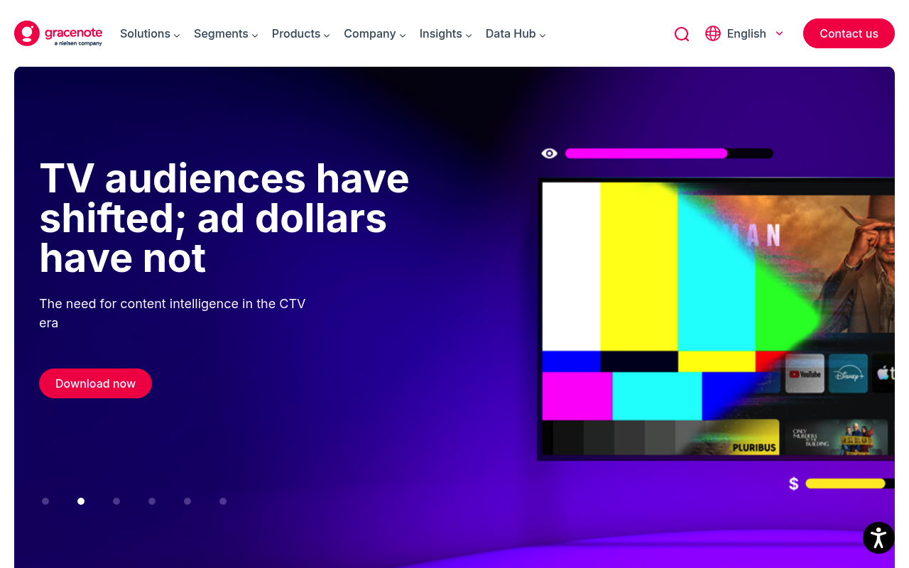 Gracenote homepage