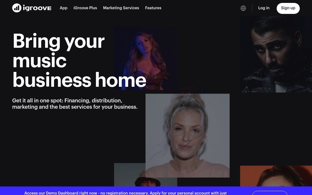 iGroove homepage