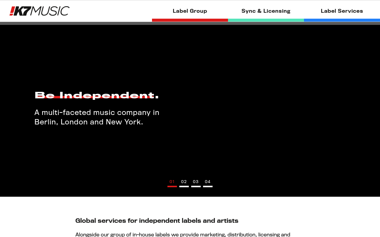 K7 homepage