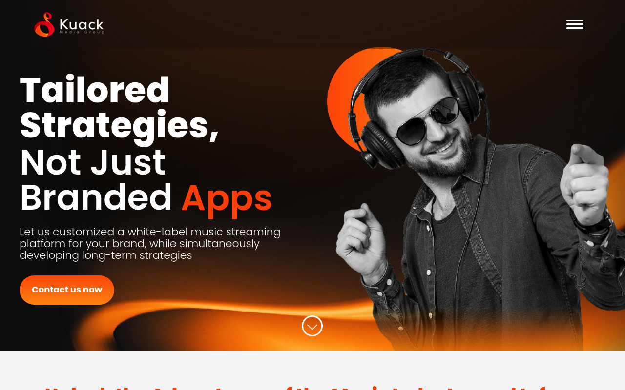 Kuack Media homepage