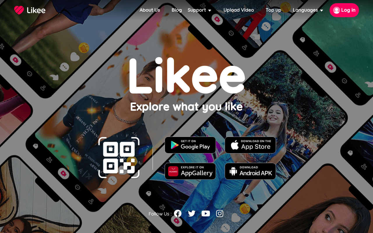 Likee homepage