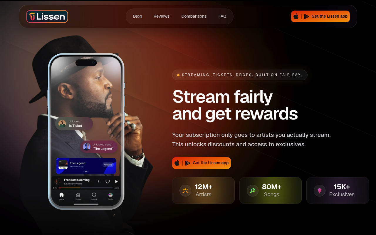 Lissen homepage