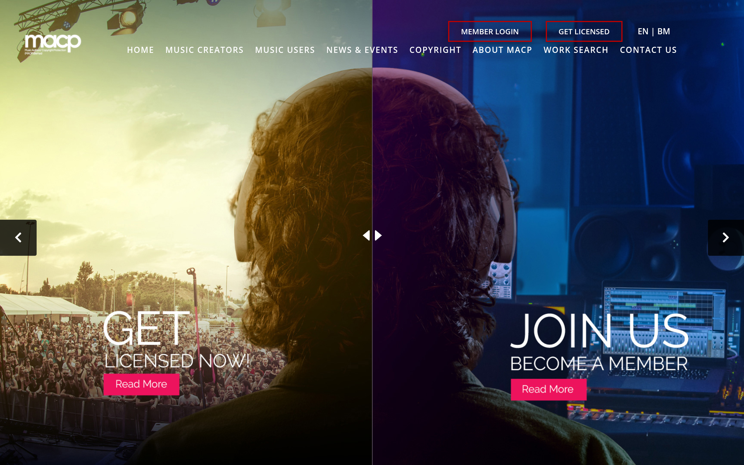 MACP homepage