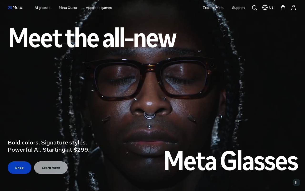 Meta homepage