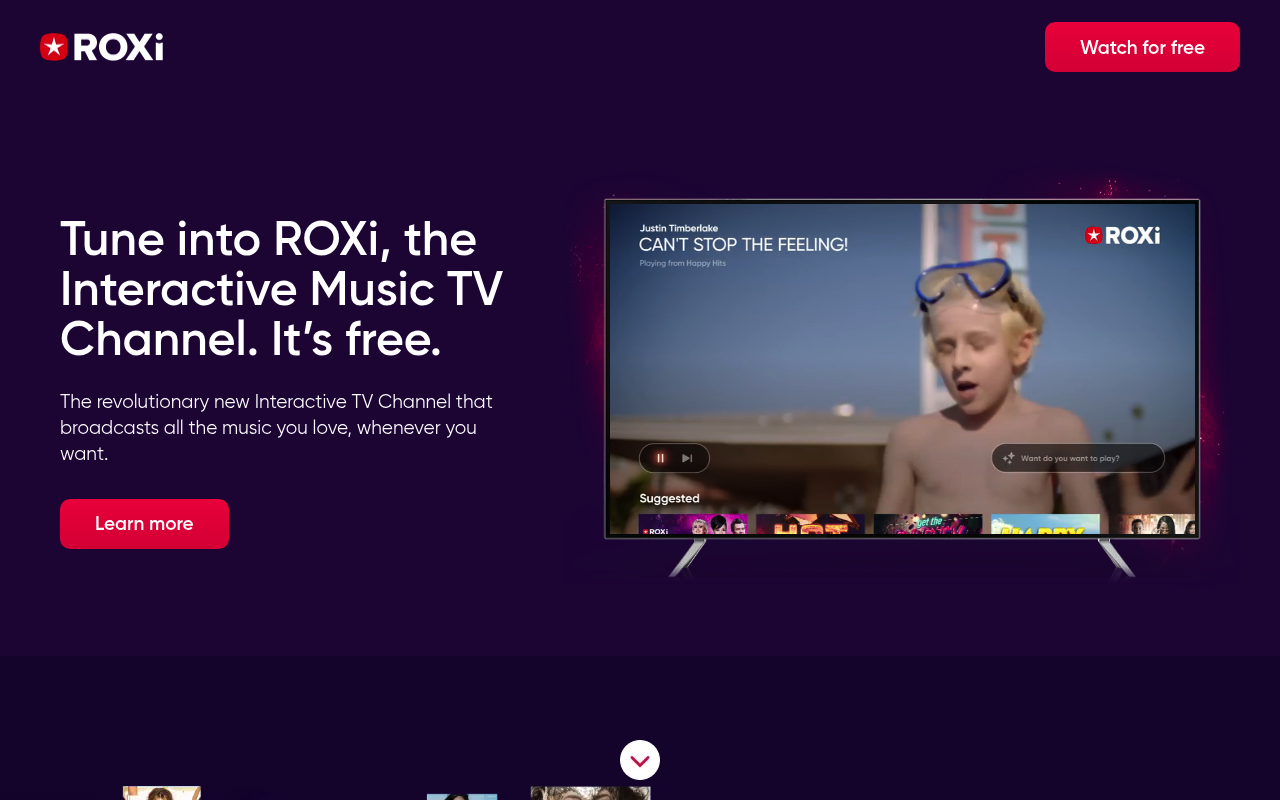 Roxi homepage