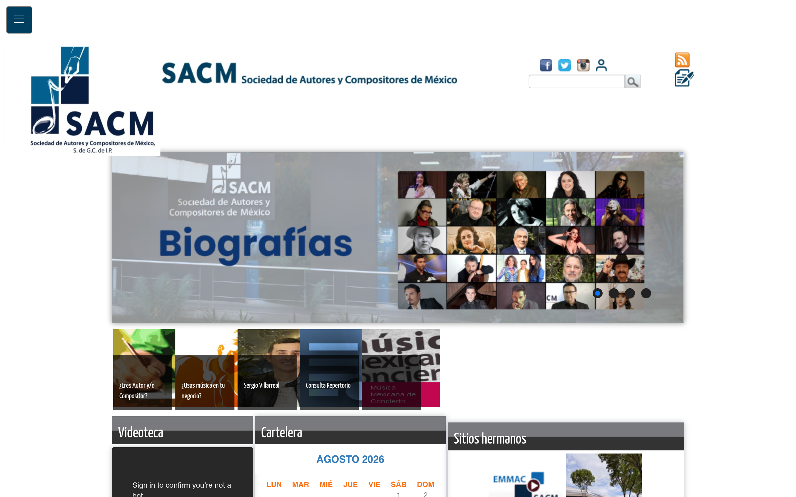 SACM homepage