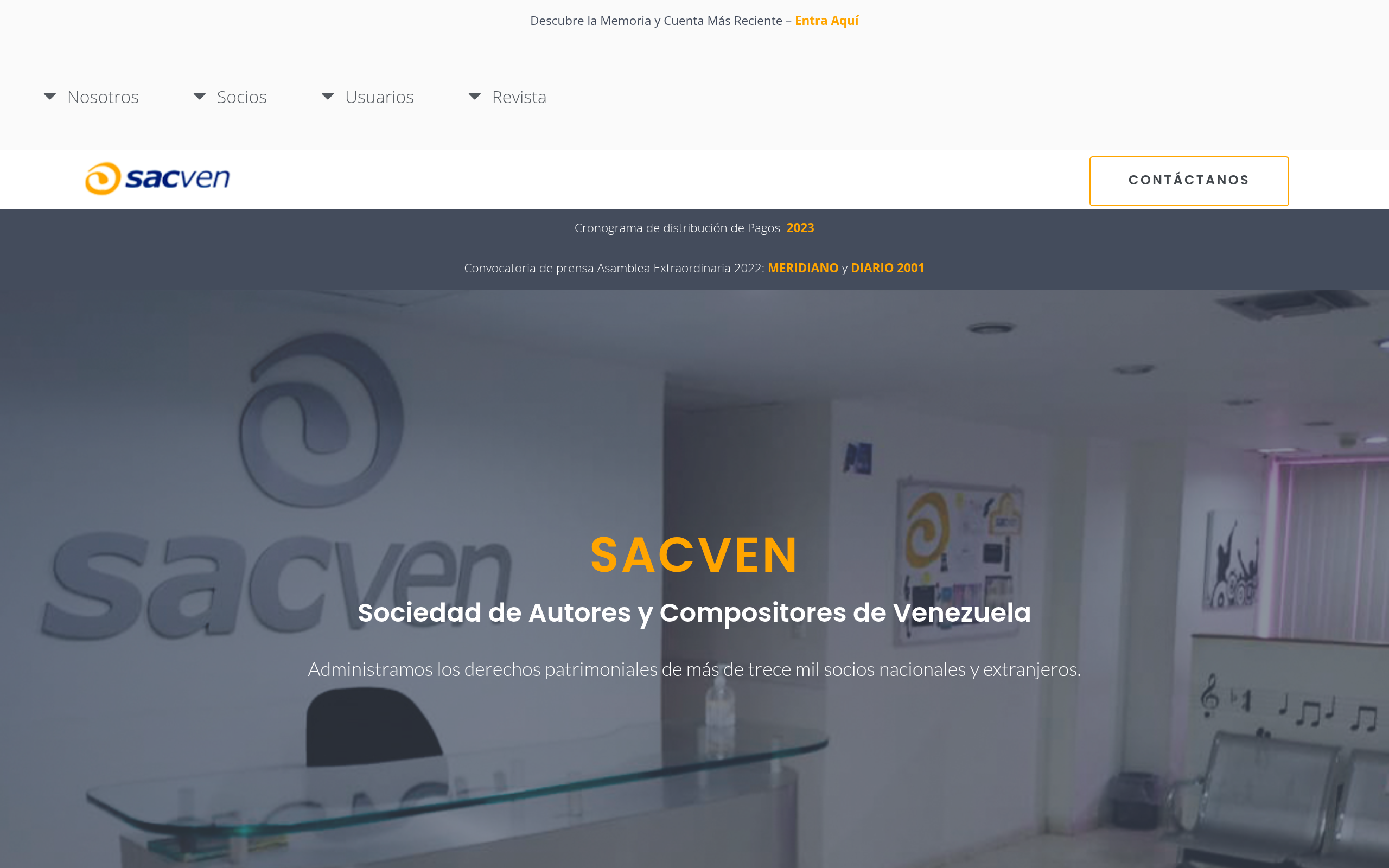 SACVEN homepage