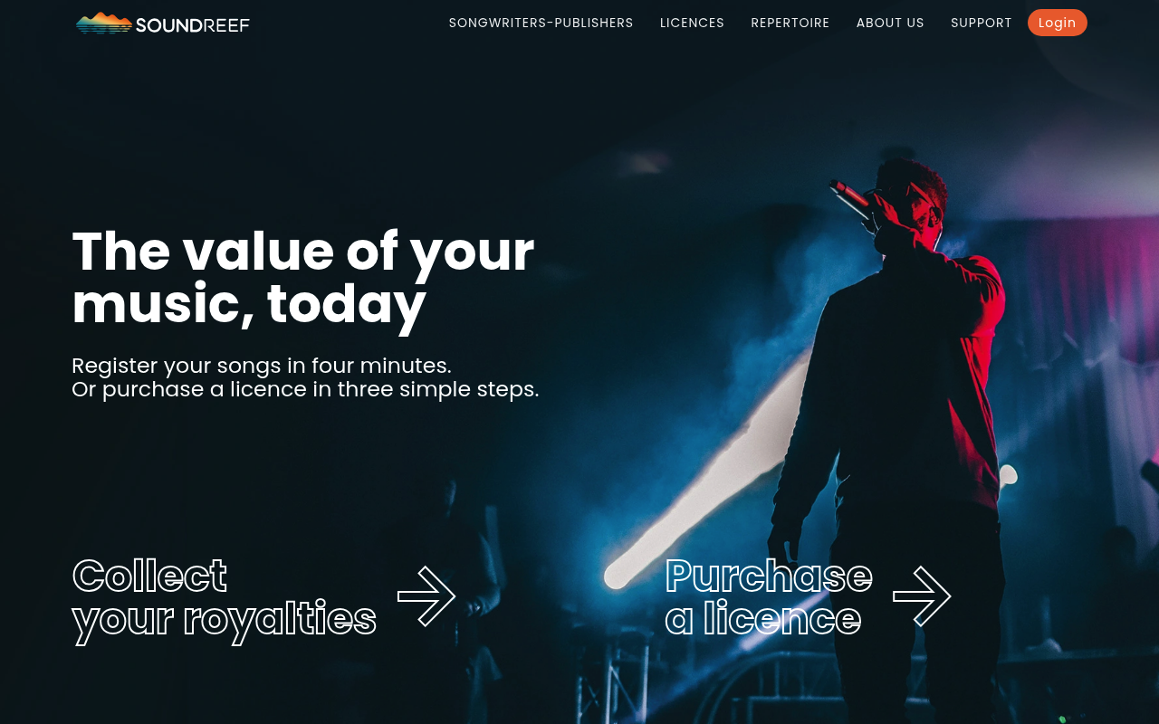 SOUNDREEF homepage