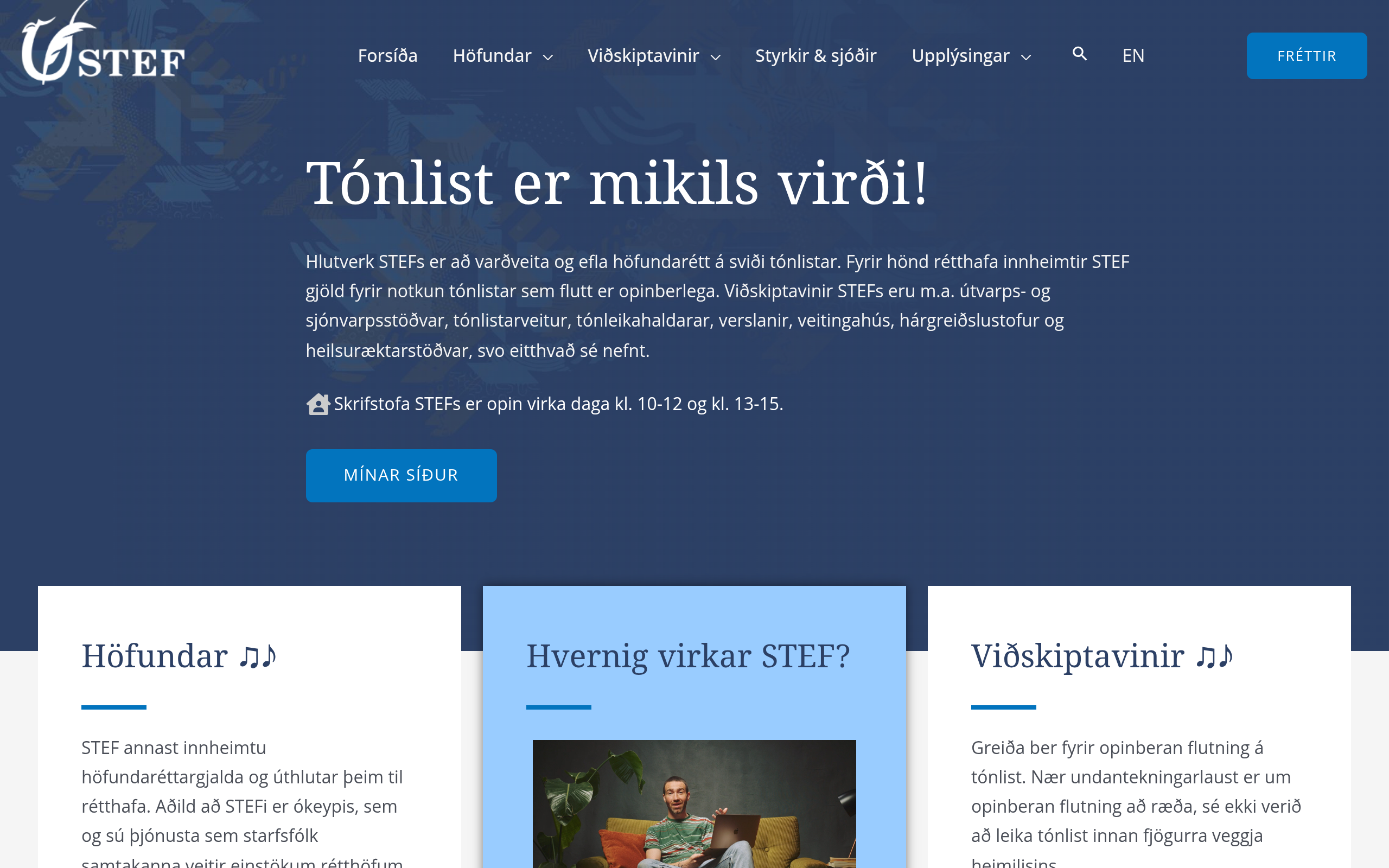 STEF homepage