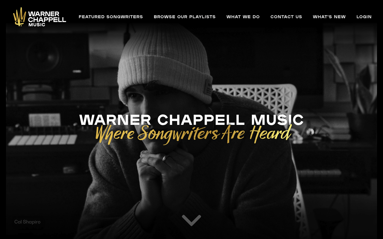 Warner Chappell Music homepage