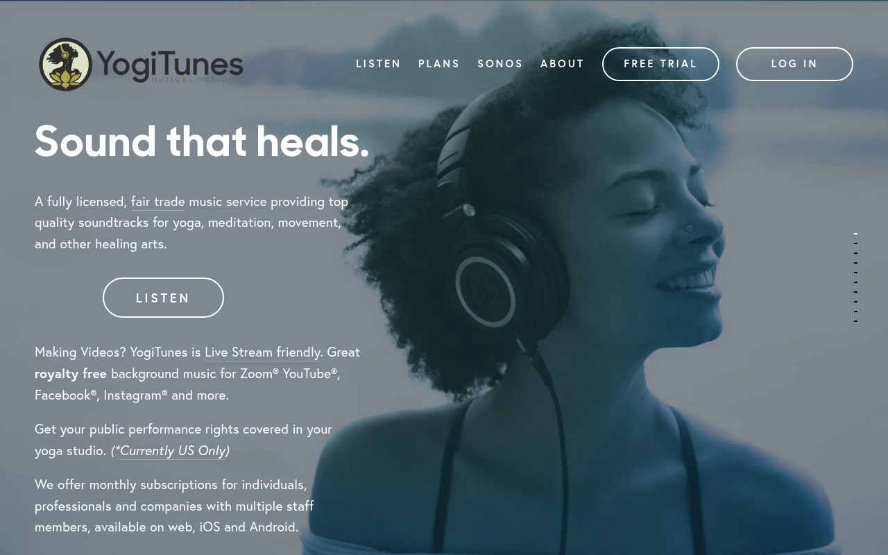 YogiTunes homepage